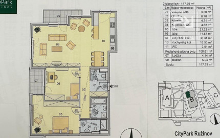 LUXUSNÝ PENTHOUSE S PANORAMATICKÝM VÝHĽADOM (23. p.)